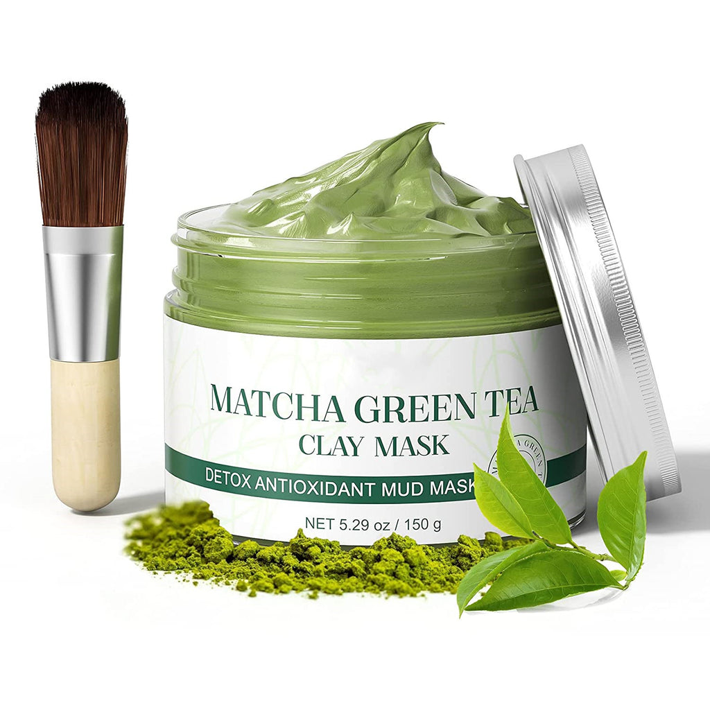 Tease Clarifying Matcha Green Tea Clay Face Mask, Matcha Skin Care